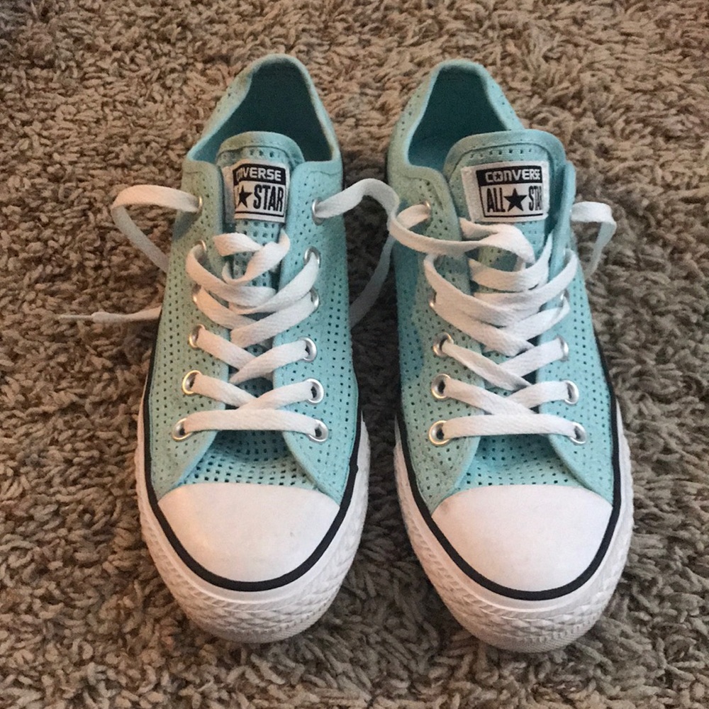Blue Low Top Converse